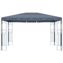 pavillon med LED-lyskæder 400x300 cm antracitgrå
