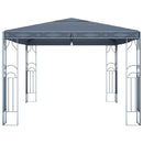 pavillon med LED-lyskæder 400x300 cm antracitgrå