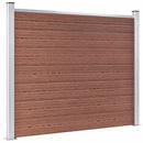 hegnspanelsæt 353x146 cm WPC brun