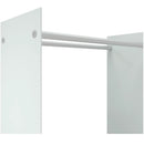 brændestativ 80x35x100 cm hærdet glas hvid
