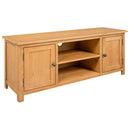 tv-skab 110x35x44 cm massivt egetræ
