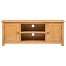 tv-skab 110x35x44 cm massivt egetræ