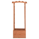 plantekasse med espalier 49x39x117 cm fyrretræ