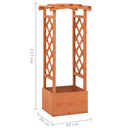 plantekasse med espalier 49x39x117 cm fyrretræ