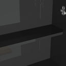 badeværelsesskab med spejl 60x15x75 cm MDF skinnende sort