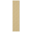 badeværelsesskab med spejl 60x15x75 cm MDF hvid og egetræsfarvet