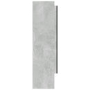 badeværelsesskab med spejl 80x15x60 cm MDF betongrå