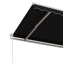 markise 500x350 cm automatisk betjening antracitgrå