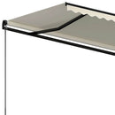 markise 450x300 cm manuel betjening cremefarvet
