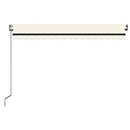 markise 400x350 cm automatisk betjening cremefarvet