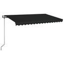 markise 400x350 cm automatisk betjening antracitgrå
