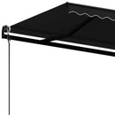 markise 400x350 cm automatisk betjening antracitgrå