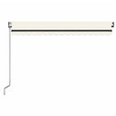 markise 450x350 cm automatisk betjening cremefarvet