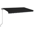 markise 450x350 cm automatisk betjening antracitgrå