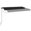 markise 450x350 cm automatisk betjening antracitgrå
