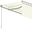 foldemarkise m. rullegardin 3x2,5 m manuel cremefarvet