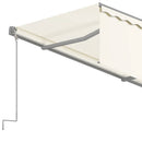 markise m. gardin 4x3 m manuel betjening cremefarvet
