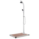 havebruser med brun bund 220 cm aluminium