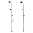 havebruser med brun bund 220 cm aluminium