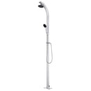 havebruser med brun bund 220 cm aluminium