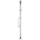 havebruser med brun bund 220 cm aluminium