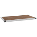 havebruser med brun bund 230 cm rustfrit stål