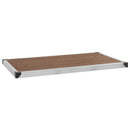 havebruser med brun bund 225 cm rustfrit stål