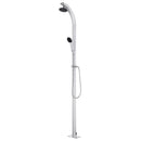 havebruser med brun bund 220 cm aluminium