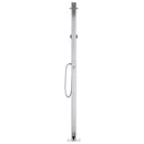 havebruser med brun bund 220 cm aluminium
