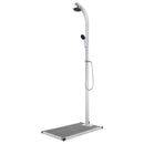 havebruser med grå bund 220 cm aluminium