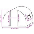 overtræk til drivhus (4,5 m²) 3x1,5x2 m transparent