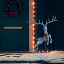 flyvende rensdyr juledekoration 120 lysdioder kold hvid
