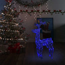 juledekoration rensdyr 90 LED-lys 60x16x100 cm akryl