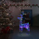 juledekoration rensdyr 90 LED-lys 60x16x100 cm akryl