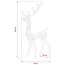 juledekoration rensdyr 140 LED'er 128 cm akryl kold hvid