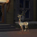 juledekoration rensdyr 140 LED'er 128 cm akryl flerfarvet