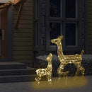 juledekoration rensdyrfamilie 160 LED'er akryl varm hvid