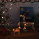 juledekoration rensdyrfamilie 160 LED'er akryl flerfarvet
