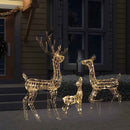 juledekoration rensdyrfamilie 300 LED'er akryl varm hvid