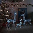 juledekoration rensdyrfamilie 300 LED'er akryl kold hvid