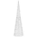 dekorativ lyspyramide LED 120 cm akryl blå