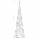 dekorativ lyspyramide LED 120 cm akryl blå