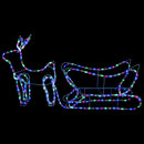 rensdyr og kane udendørs juledekoration 252 LED'er