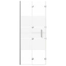 foldbar bruseafskærmning 120x140 cm sikkerhedsglas hvid