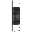 foldbar bruseafskærmning 100x140 cm sikkerhedsglas sort