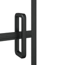 foldbar bruseafskærmning 80x140 cm sikkerhedsglas sort