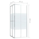 brusekabine 80x80x180 cm sikkerhedsglas