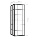 brusekabine 80x80x180 cm sikkerhedsglas