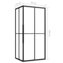 brusekabine 90x70x180 cm sikkerhedsglas