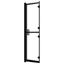 foldbar brusekabine 80x140 cm sikkerhedsglas sort